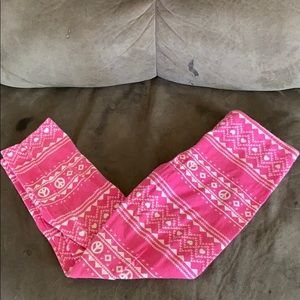 Pink Valentine’s Day Capris